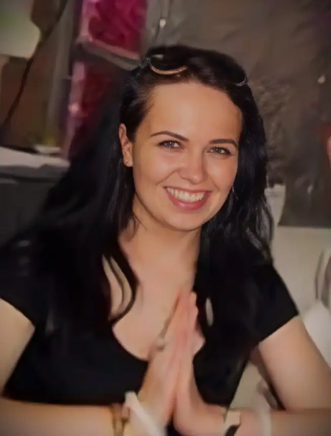 Amanda Taylor, a student at the yoga ashram.