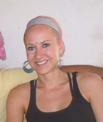 Charlotte Paemel, a student at the yoga ashram.