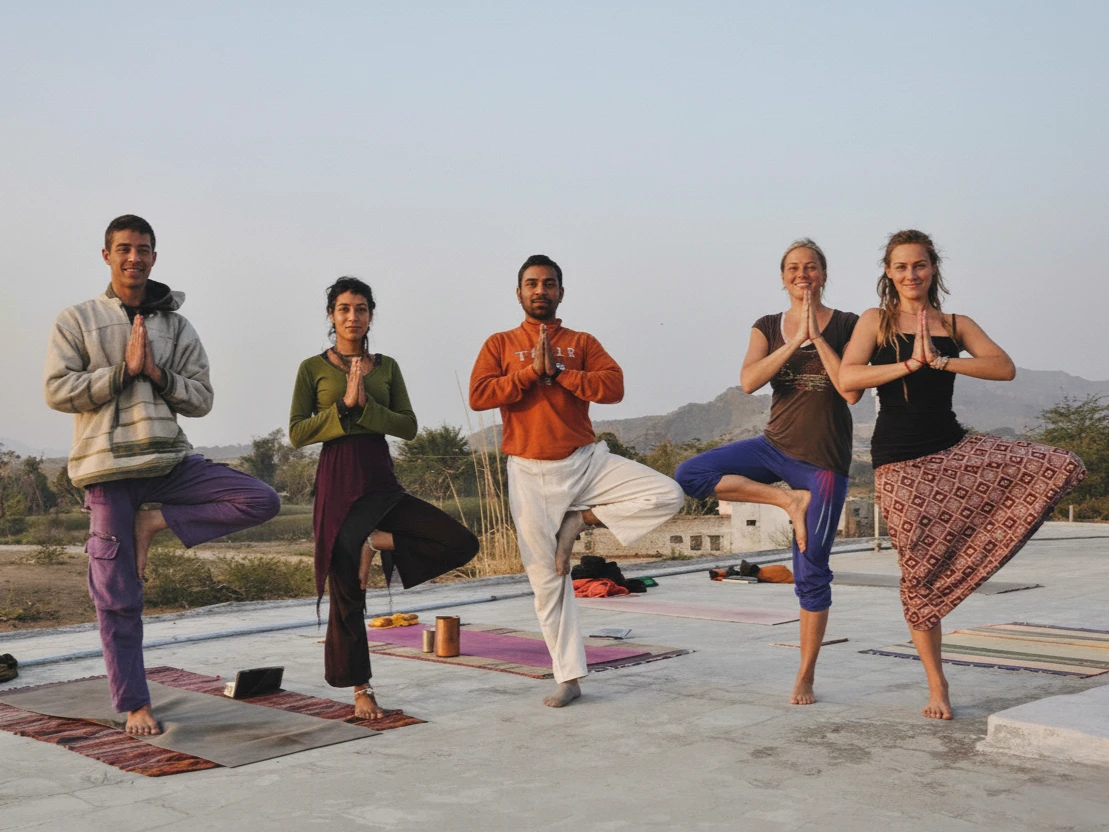 An illustration of ancient scriptures representing the study of the Bhagavad Gita.